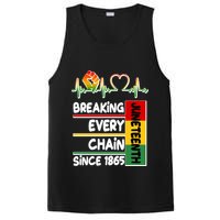 Juneteenth Breaking Every Chain Since 1865 PosiCharge Competitor Tank