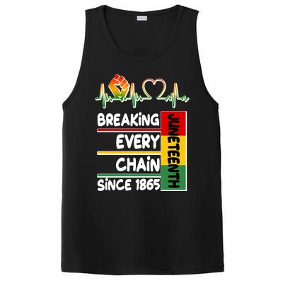 Juneteenth Breaking Every Chain Since 1865 PosiCharge Competitor Tank