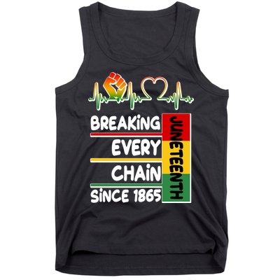 Juneteenth Breaking Every Chain Since 1865 Tank Top