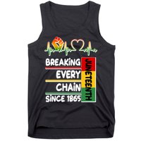 Juneteenth Breaking Every Chain Since 1865 Tank Top