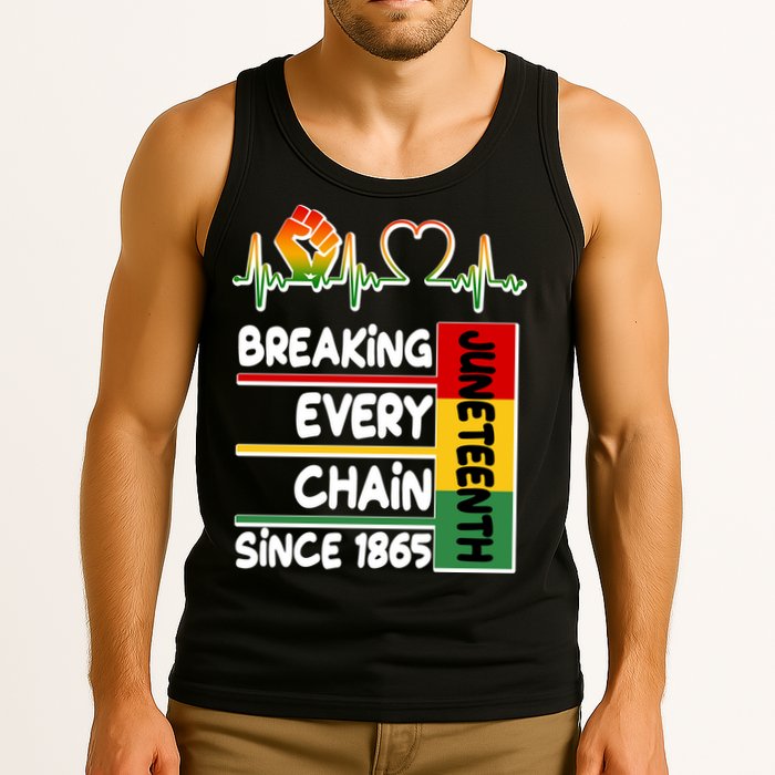 Juneteenth Breaking Every Chain Since 1865 Tank Top