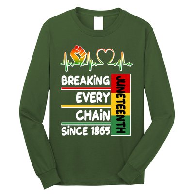 Juneteenth Breaking Every Chain Since 1865 Long Sleeve Shirt