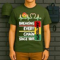 Juneteenth Breaking Every Chain Since 1865 T-Shirt