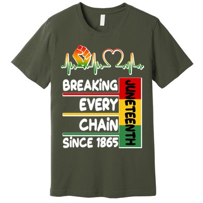 Juneteenth Breaking Every Chain Since 1865 Premium T-Shirt