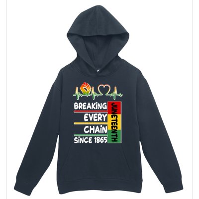 Juneteenth Breaking Every Chain Since 1865 Urban Pullover Hoodie