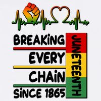 Juneteenth Breaking Every Chain Since 1865 Garment-Dyed Sweatshirt