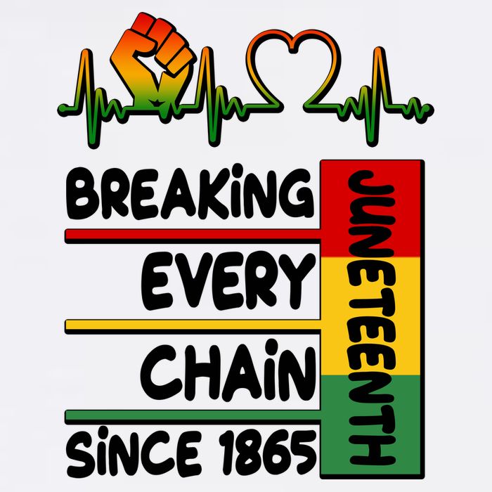 Juneteenth Breaking Every Chain Since 1865 Garment-Dyed Sweatshirt
