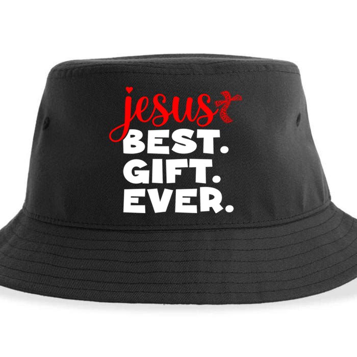 Jesus Best Ever Christian Humor Christmas Season Lover Sustainable Bucket Hat