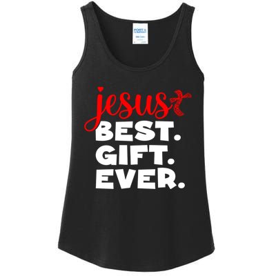 Jesus Best Ever Christian Humor Christmas Season Lover Ladies Essential Tank