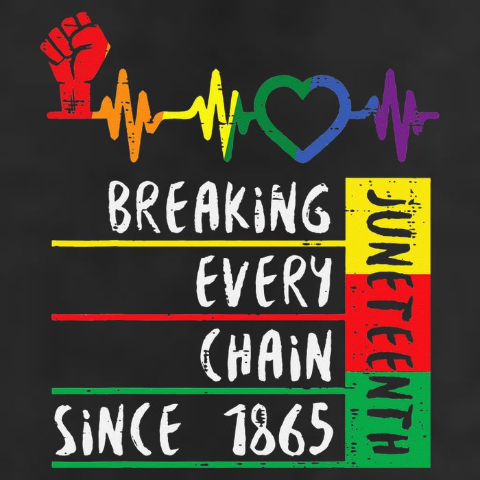Juneteenth Breaking Every Chain Since 1865 25L Jumbo Tote