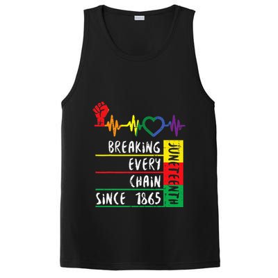 Juneteenth Breaking Every Chain Since 1865 PosiCharge Competitor Tank