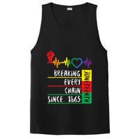 Juneteenth Breaking Every Chain Since 1865 PosiCharge Competitor Tank