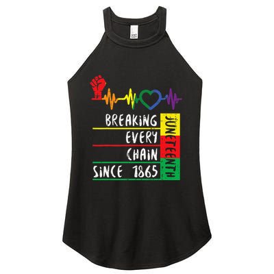 Juneteenth Breaking Every Chain Since 1865 Women's Perfect Tri Rocker Tank