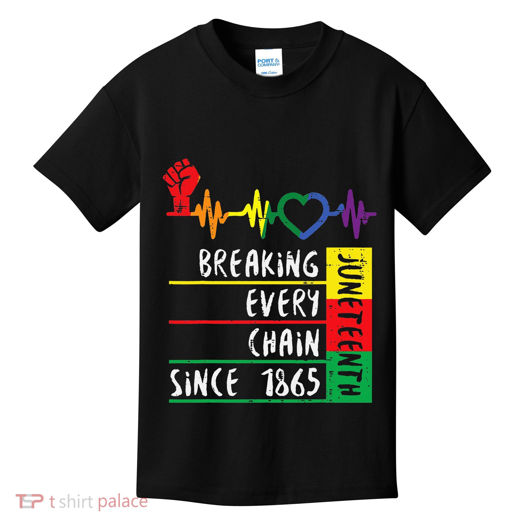 Juneteenth Breaking Every Chain Since 1865 Kids T-Shirt
