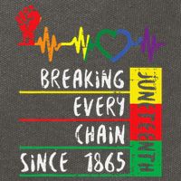 Juneteenth Breaking Every Chain Since 1865 Cotton Canvas Backpack