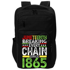 Juneteenth Breaking Every Chain Since 1865 Proud Afro Black Impact Tech Backpack