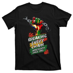 Juneteenth Breaking Every Chain Since 1865 T-Shirt