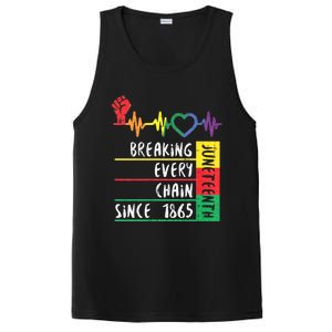 Juneteenth Breaking Every Chain Since 1865 PosiCharge Competitor Tank