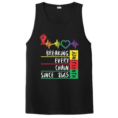 Juneteenth Breaking Every Chain Since 1865 PosiCharge Competitor Tank