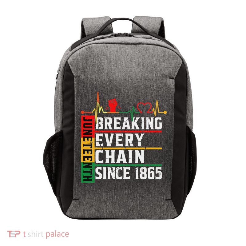 Junenth Breaking Every Chain Since 1865 Freedom Women Vector Backpack