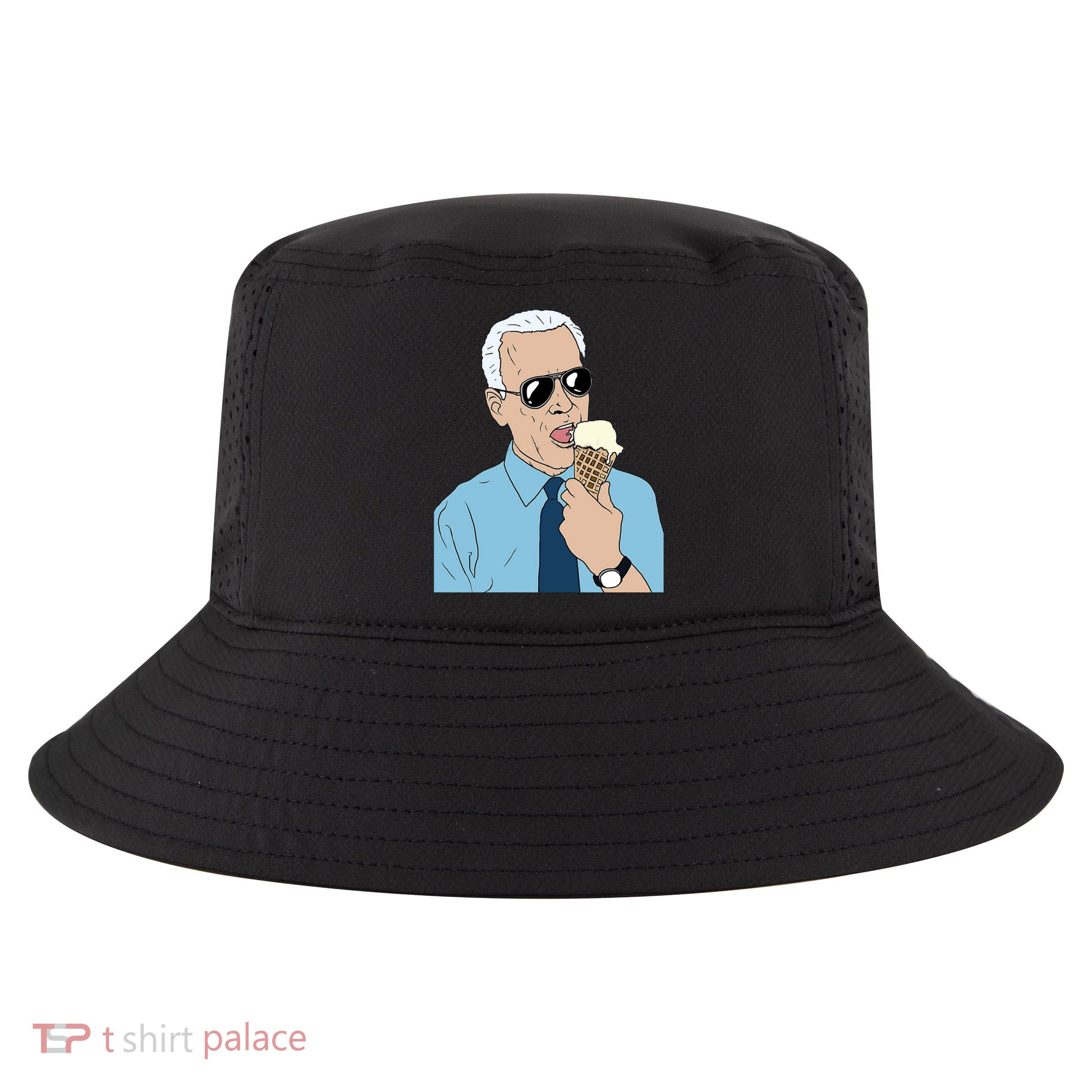 Joe Biden Eating Ice Cream Cool Comfort Performance Bucket Hat