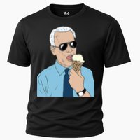 Joe Biden Eating Ice Cream Cooling Performance Crew T-Shirt
