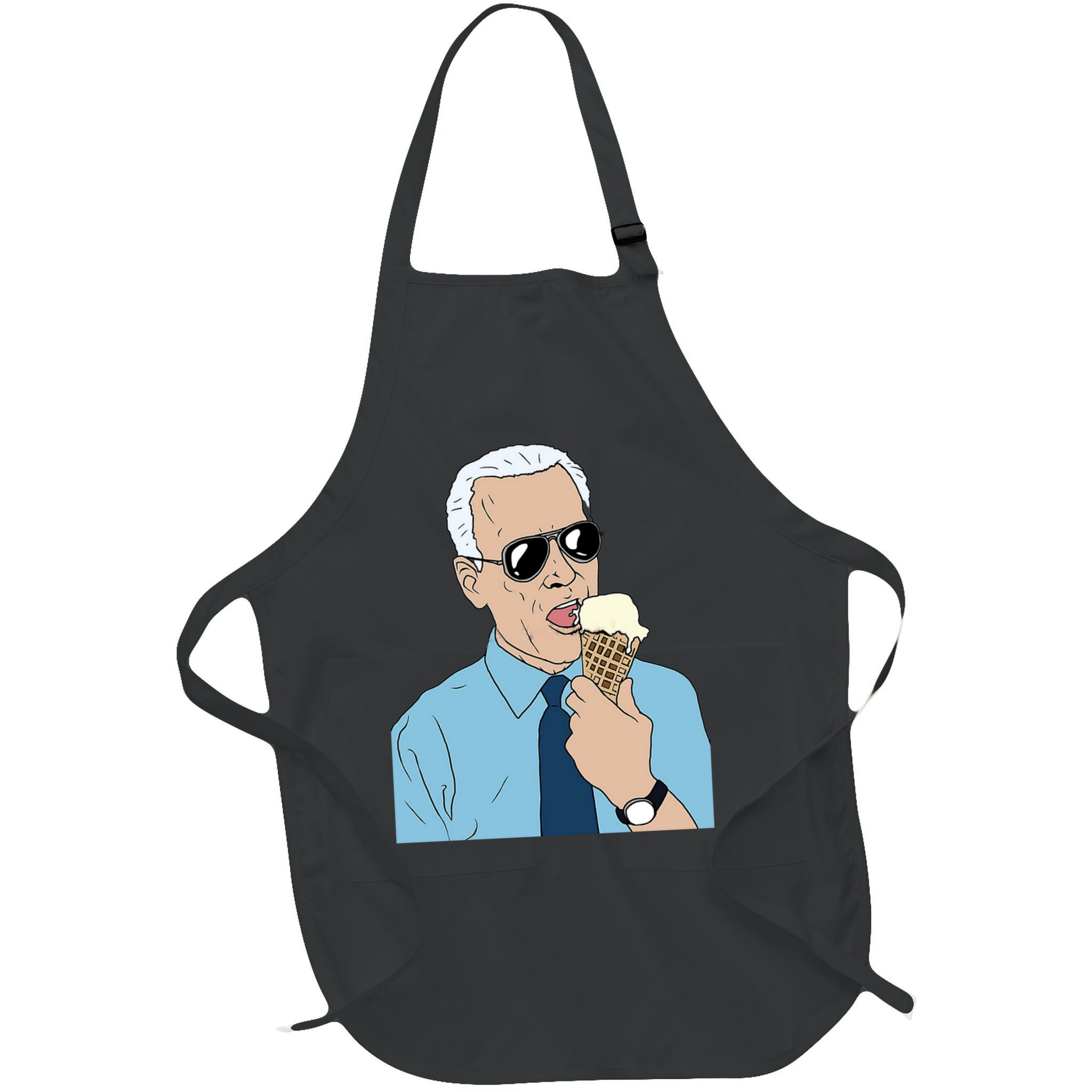 Joe Biden Eating Ice Cream Apron