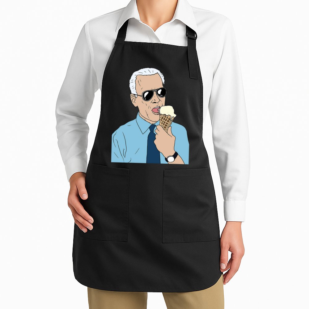 Joe Biden Eating Ice Cream Apron