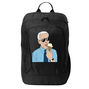 Joe Biden Eating Ice Cream City Backpack