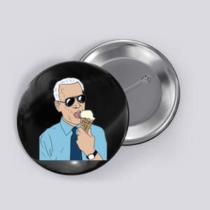 Joe Biden Eating Ice Cream Button