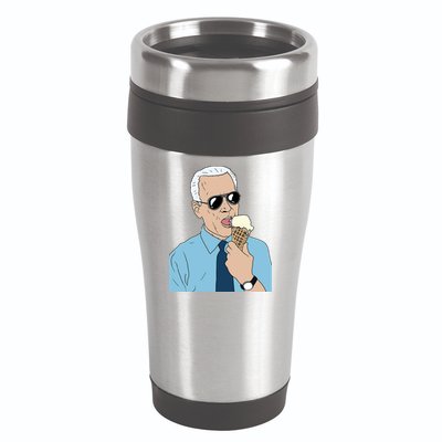 Joe Biden Eating Ice Cream 16oz Travel Tumbler