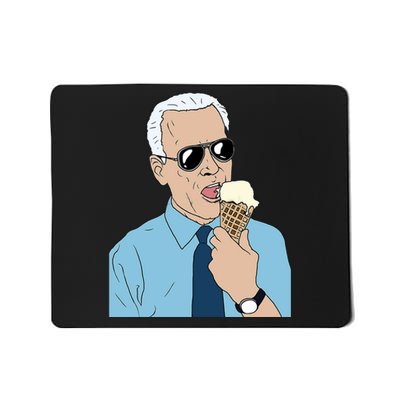 Joe Biden Eating Ice Cream Mousepad