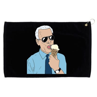 Joe Biden Eating Ice Cream Grommeted Golf Towel