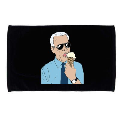 Joe Biden Eating Ice Cream Microfiber Hand Towel