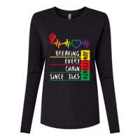 Juneteenth Breaking Every Chain Since 1865 Womens Cotton Relaxed Long Sleeve T-Shirt