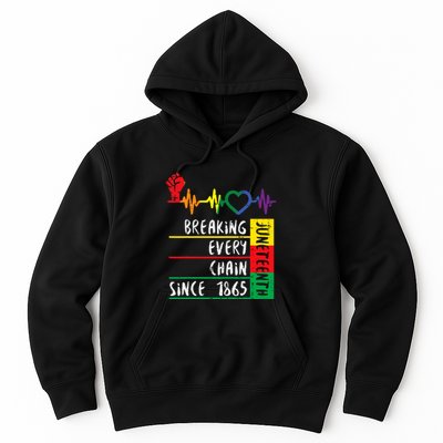 Juneteenth Breaking Every Chain Since 1865 Hoodie