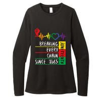 Juneteenth Breaking Every Chain Since 1865 Womens CVC Long Sleeve Shirt