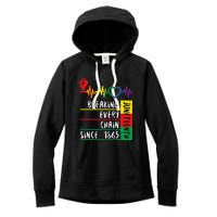 Juneteenth Breaking Every Chain Since 1865 Women's Fleece Hoodie