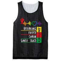 Juneteenth Breaking Every Chain Since 1865 Mesh Reversible Basketball Jersey Tank