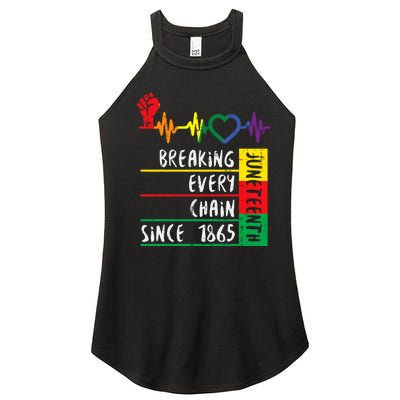 Juneteenth Breaking Every Chain Since 1865 Women's Perfect Tri Rocker Tank