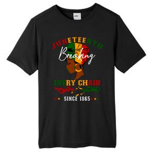 Juneteenth Breaking Every Chain Since 1865 For Women Tall Fusion ChromaSoft Performance T-Shirt