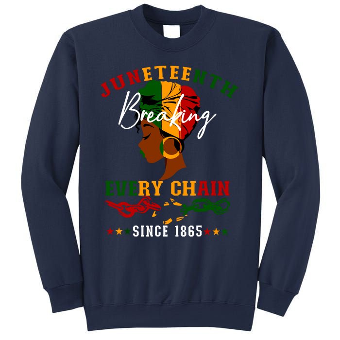 Juneteenth Breaking Every Chain Since 1865 For Women Sweatshirt