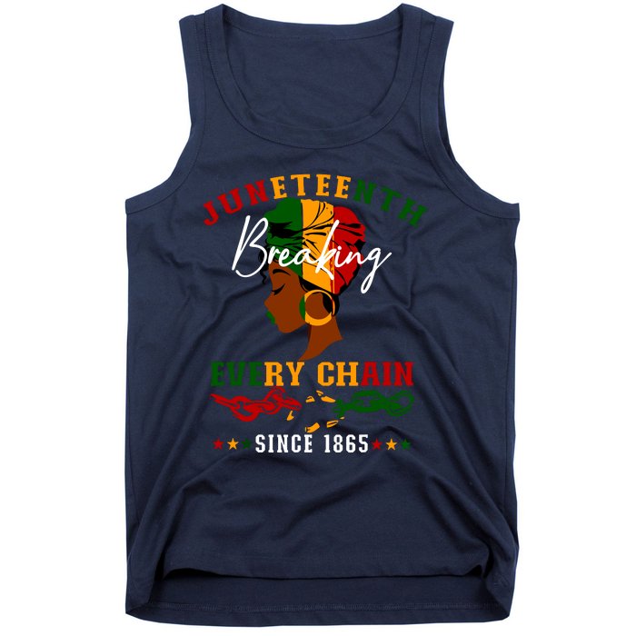 Juneteenth Breaking Every Chain Since 1865 For Women Tank Top