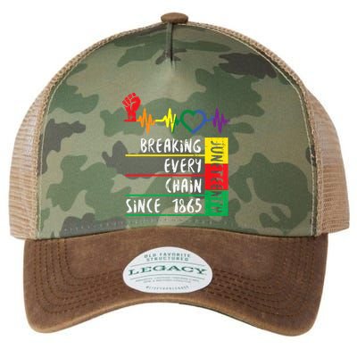 Juneteenth Breaking Every Chain Since 1865 Women Legacy Tie Dye Trucker Hat