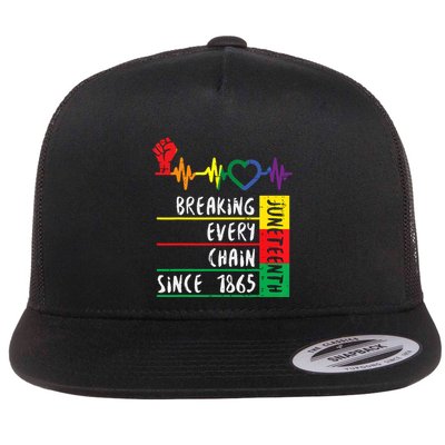 Juneteenth Breaking Every Chain Since 1865 Women Flatbill Hat