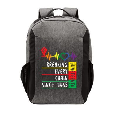 Juneteenth Breaking Every Chain Since 1865 Women Vector Backpack