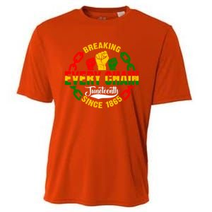 Juneteenth Breaking Every Chain Since 1865 Africa American Gift Cooling Performance Crew T-Shirt