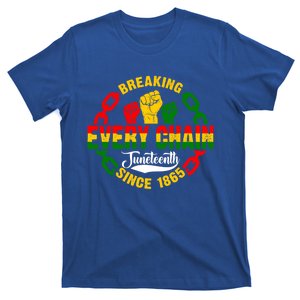 Juneteenth Breaking Every Chain Since 1865 Africa American Gift T-Shirt