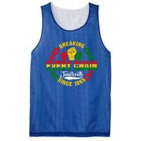 Juneteenth Breaking Every Chain Since 1865 Africa American Gift Mesh Reversible Basketball Jersey Tank