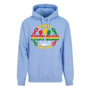 Juneteenth Breaking Every Chain Since 1865 Africa American Gift Unisex Surf Hoodie